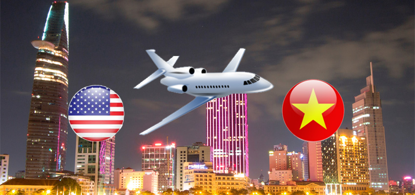 Thời gian bay từ Mỹ về Việt Nam bao nhiêu tiếng