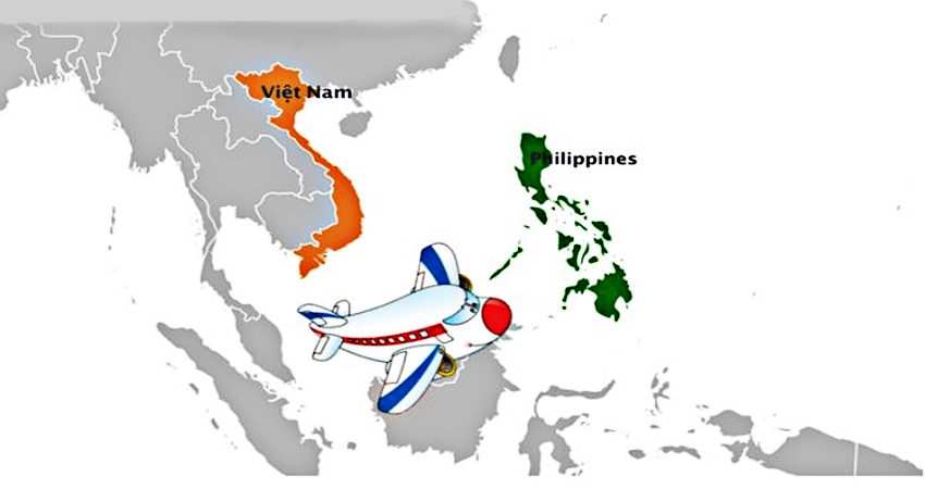 Thời gian bay từ Việt Nam qua Philippin