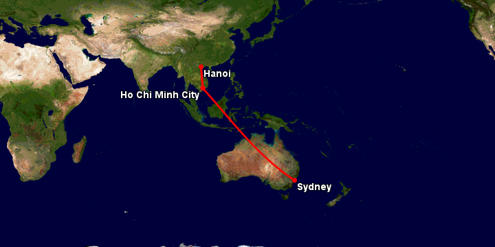 Bay từ Úc về Việt Nam mất bao lâu